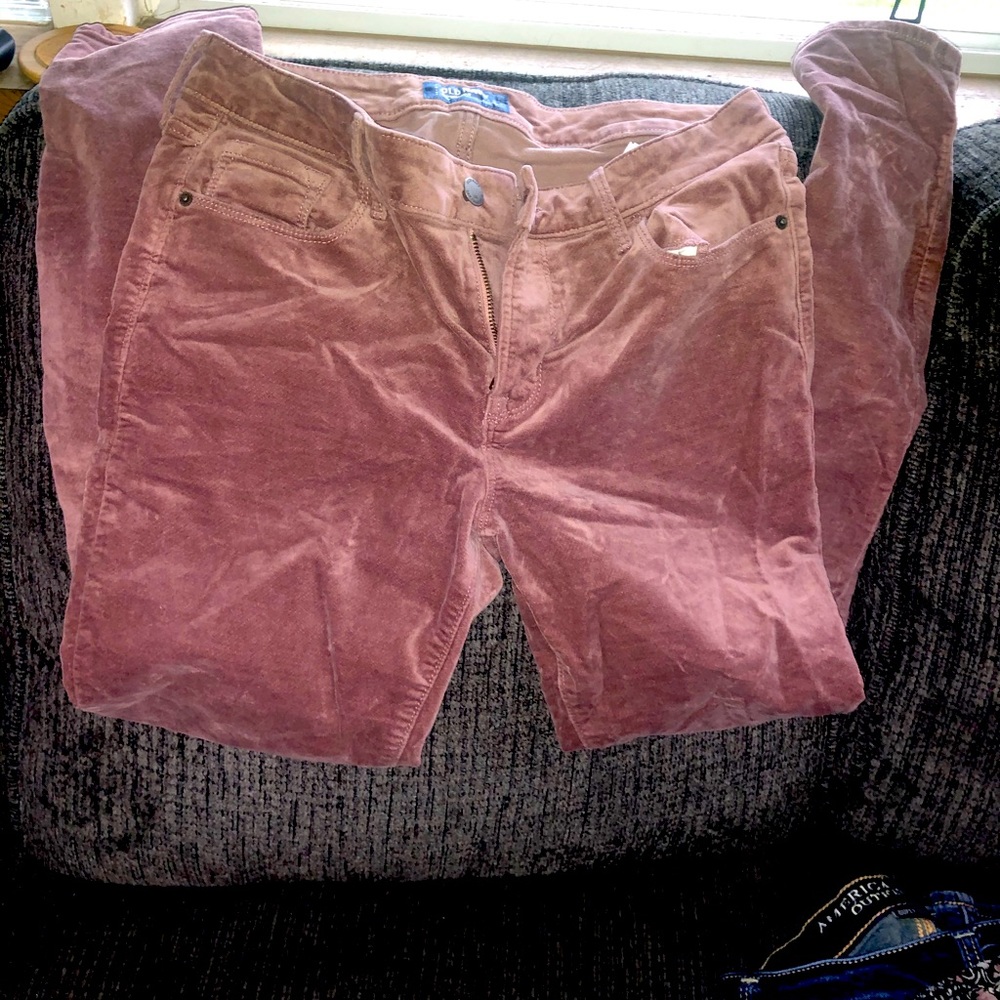 Old Navy Corduroy Pink/Mauve Rockstar pants